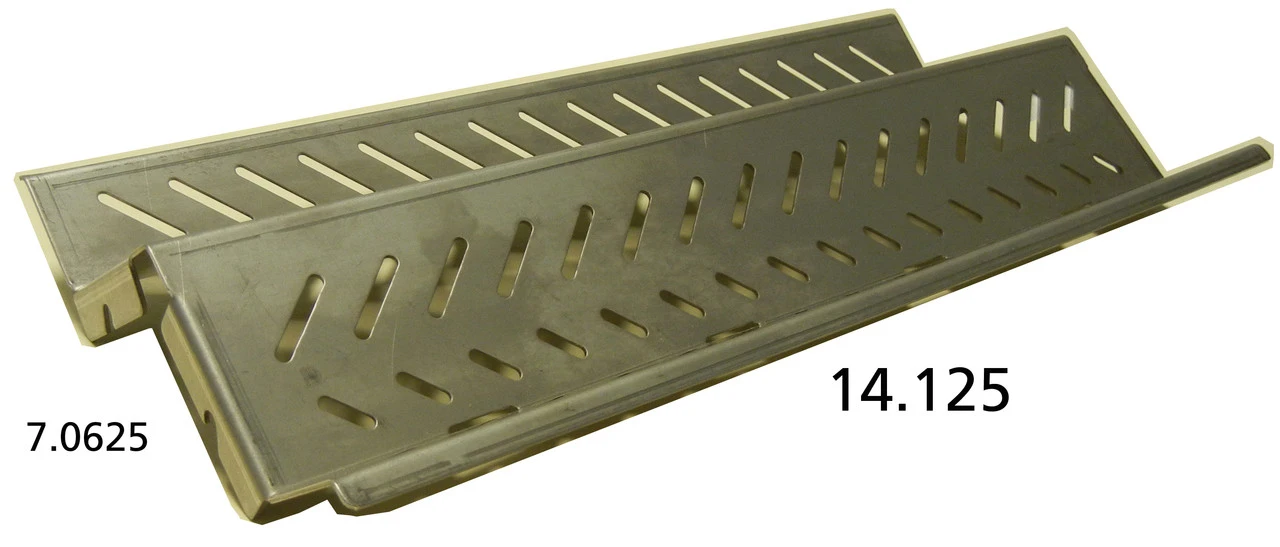 14 1/8 X 6 15/16, Stainless Heat Shield, Jackson - 93191 2 14 1/8 X 6 15/16, Stainless Heat Shield, Jackson - 93191 - Image 2