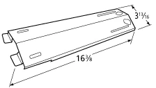 16 3/8 X 3 13/16, Stainless Heat Shield, Grand Hall, Sams - SCHP4 3 16 3/8 X 3 13/16, Stainless Heat Shield, Grand Hall, Sams - SCHP4 - Image 3
