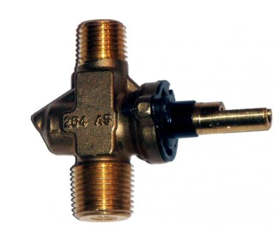 3005 FireMagic Side Burner Brass Valve Without Knob 1 3005 FireMagic Side Burner Brass Valve Without Knob