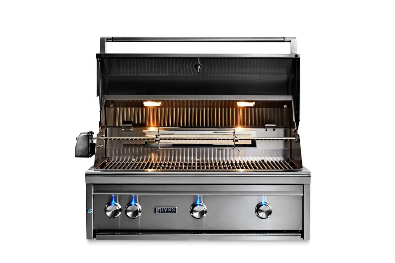 Lynx 36" Built-in Grill W All Ceramic Burners And Rotisserie - L36R-3 2 Lynx 36" Built-in Grill W All Ceramic Burners And Rotisserie - L36R-3 - Image 2