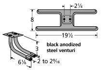 Broil King, Broil Mate And Sterling Cast Iron Burner Venturi Kit